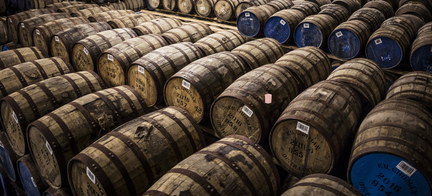 barrels of whiskey