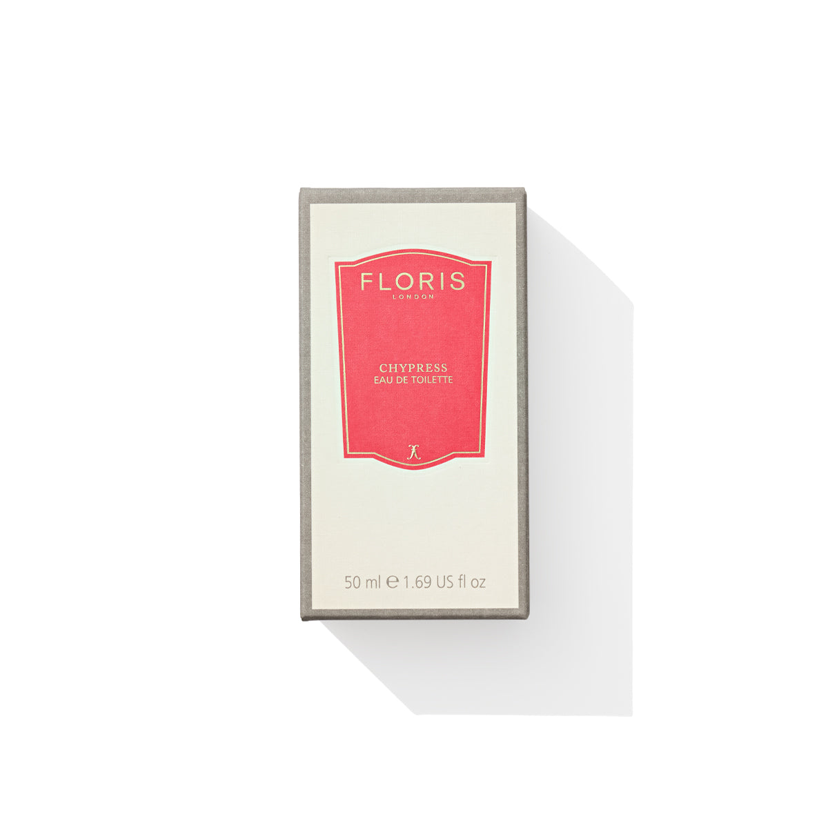 Floris London Chypress - Eau de Toilette box with a hint of bergamot zest on a white background.