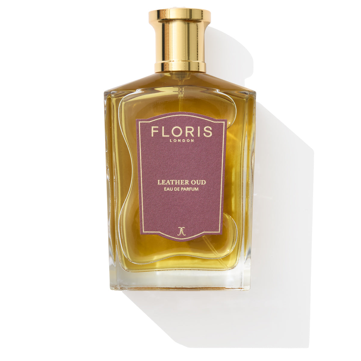 Floris London's Leather Oud, Eau de Parfum features rich oud oil and a gold cap.